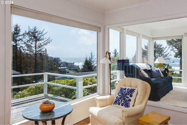 view of sunroom / solarium