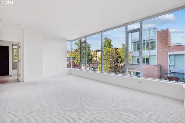 unfurnished room featuring carpet flooring