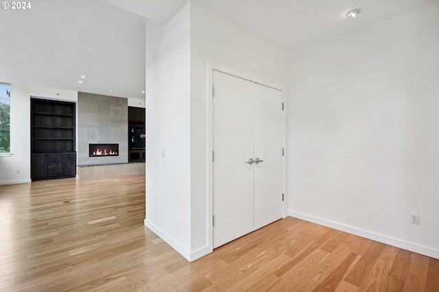 interior space featuring light hardwood / wood-style floors