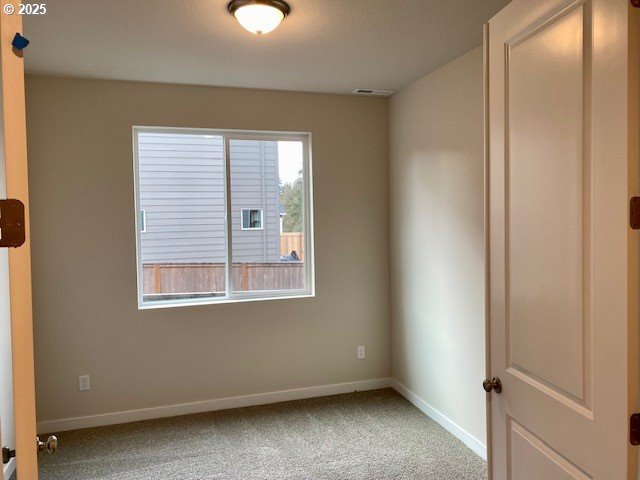 spare room featuring carpet flooring