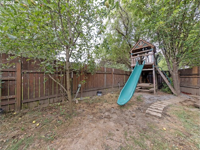 view of jungle gym