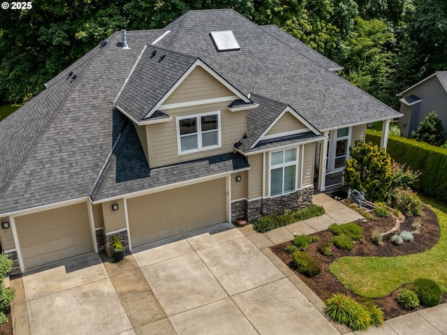 4374 M Loop, Washougal, WA 98671 - craftsman inspired home featuring stone siding, driveway, and a shingled roof