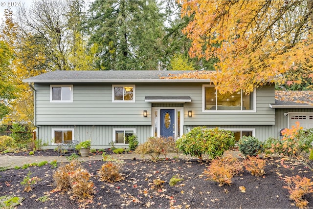 view of split foyer home