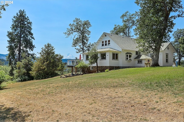 exterior space with a lawn