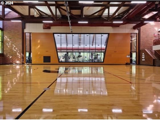 view of basketball court