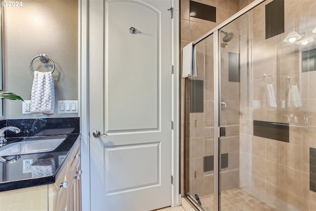 707 N Hayden Island Dr Unit 301, Portland, OR 97217 - bathroom with vanity and a stall shower