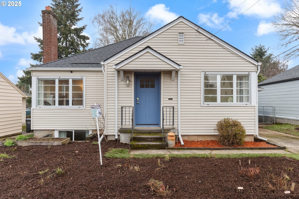 view of bungalow-style home