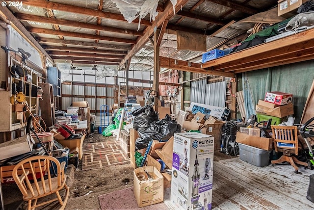 view of storage room