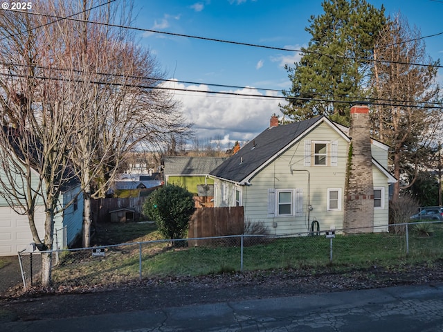 view of side of property