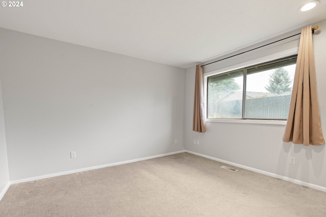 view of carpeted empty room