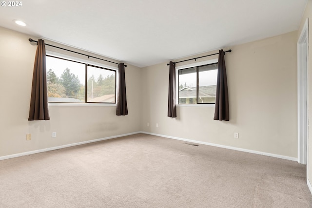 view of carpeted empty room