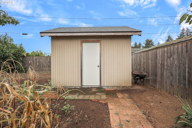 view of outbuilding