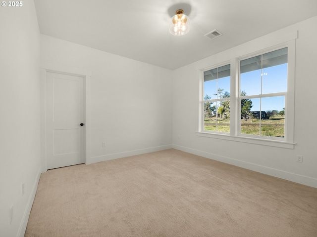 empty room with light carpet