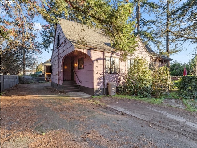 view of property exterior