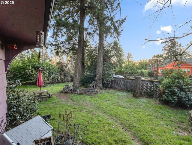 rear view of property featuring a lawn