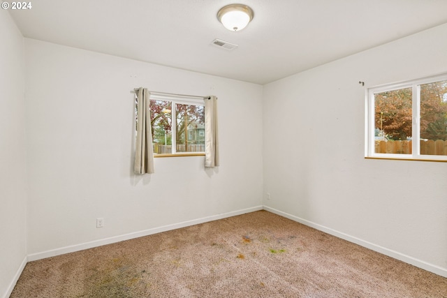 carpeted empty room with plenty of natural light