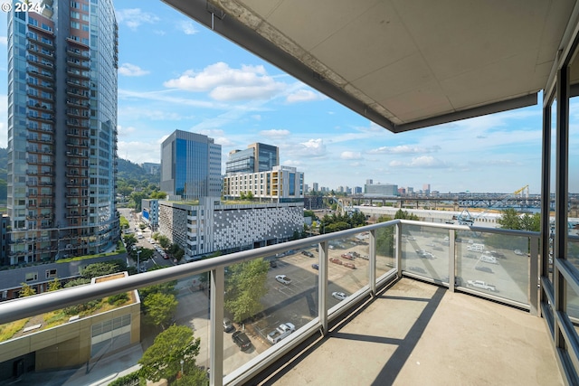 view of balcony