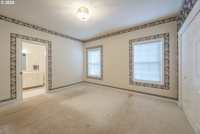 view of carpeted empty room