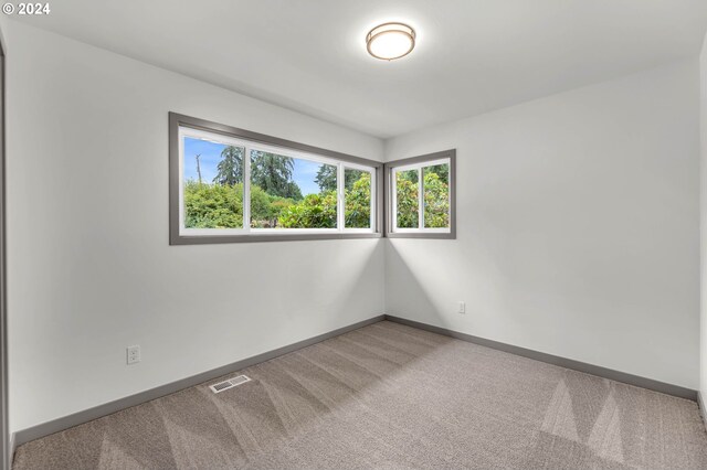 spare room featuring carpet flooring