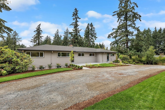 view of ranch-style home