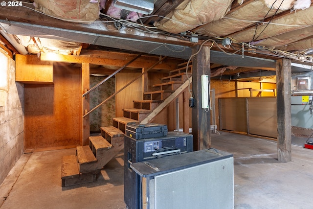 view of basement