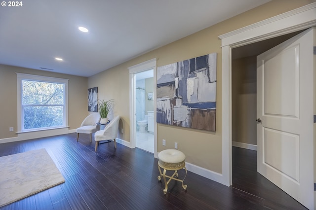12989 SE Mountain Gate Rd, Happy Valley, OR 97086 - sitting room with wood finished floors and recessed lighting