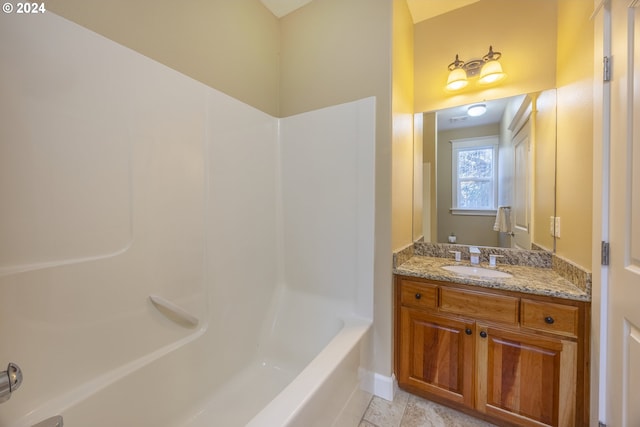 12989 SE Mountain Gate Rd, Happy Valley, OR 97086 - bathroom with vanity and bathing tub / shower combination