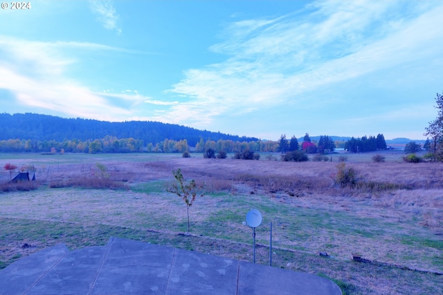 mountain view with a rural view