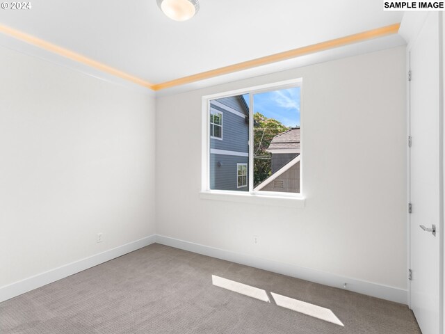 view of carpeted empty room