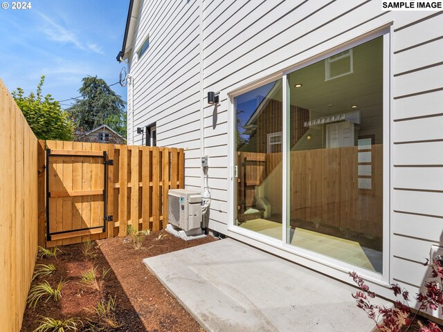 view of patio with cooling unit