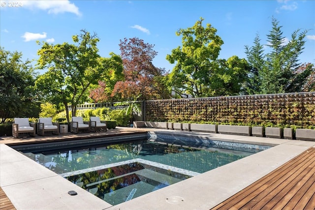 view of pool with a patio area