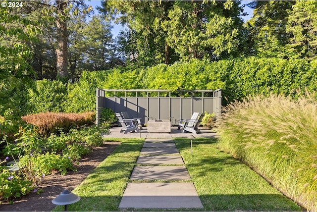 exterior space with a patio area