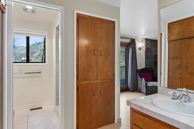 bathroom featuring vanity