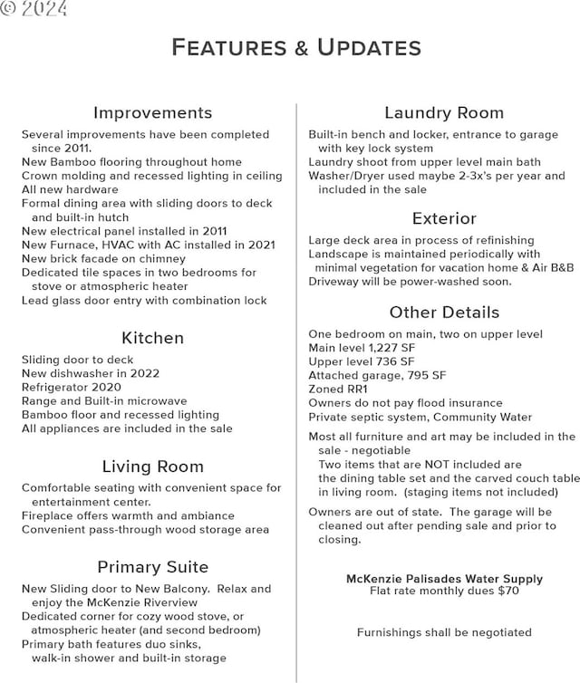 view of miscellaneous listing collateral