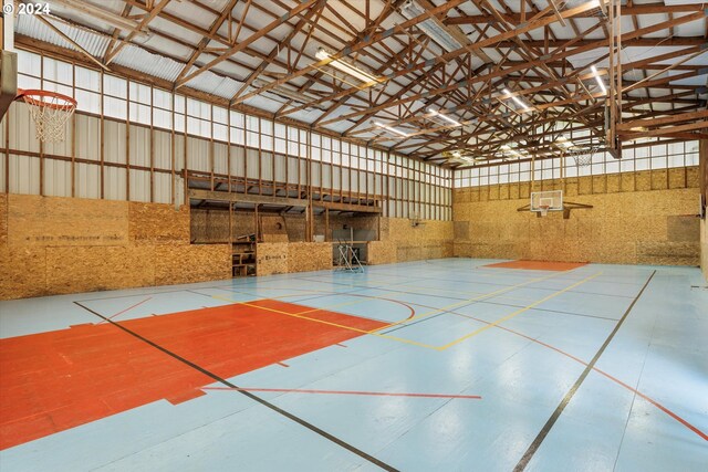 view of basketball court