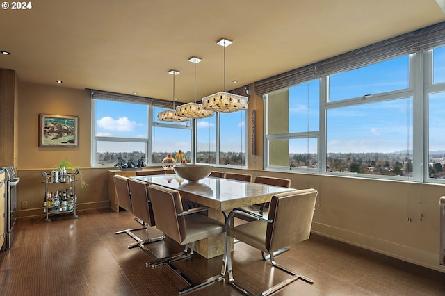 dining area with a healthy amount of sunlight