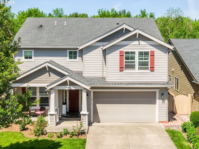 view of front of house featuring a garage