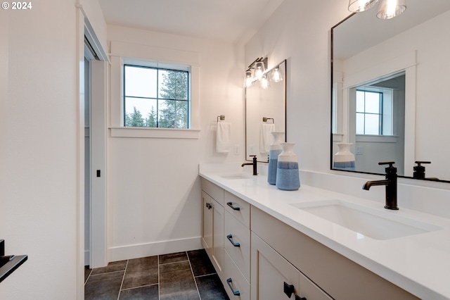 bathroom featuring vanity and plenty of natural light