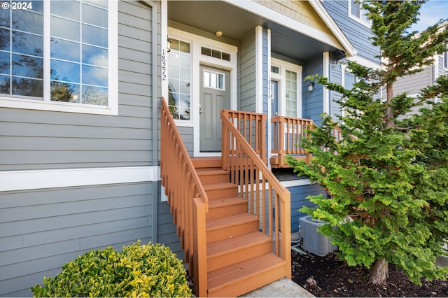 entrance to property with central AC