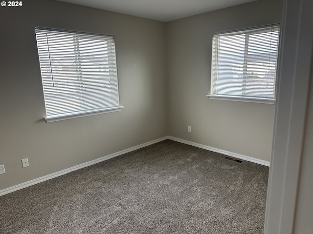 view of carpeted empty room