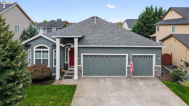 front facade featuring a garage