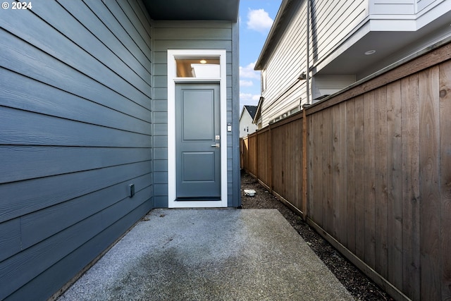 view of entrance to property