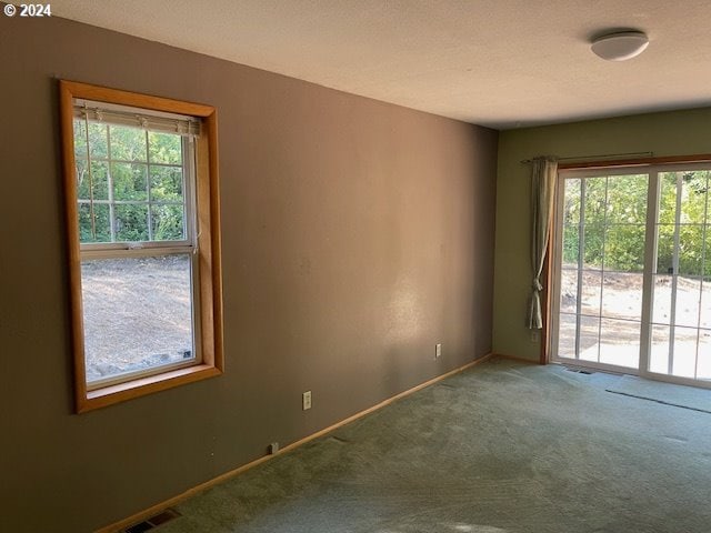 unfurnished room featuring carpet flooring