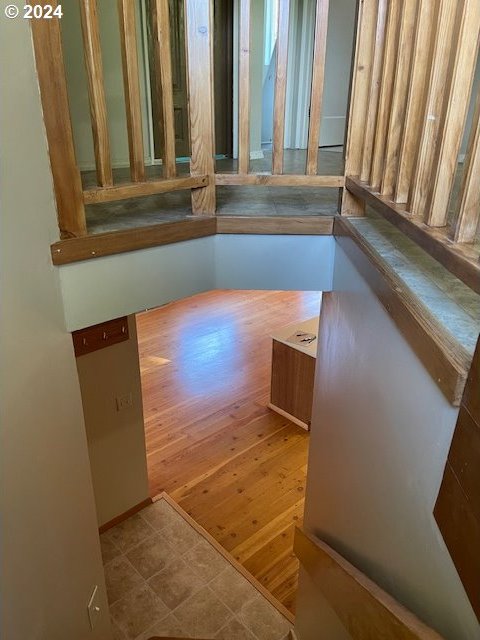 725 Snowden Rd, White Salmon, WA 98672 - staircase with wood finished floors