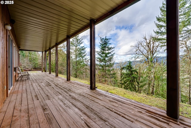 view of wooden terrace