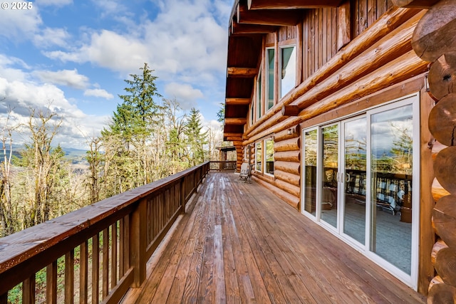 view of wooden terrace