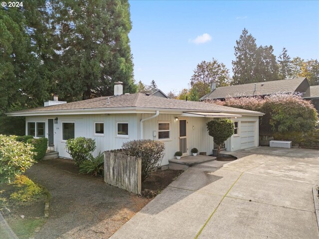 view of ranch-style home