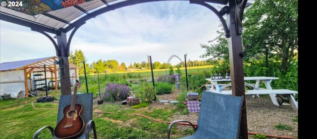 view of community with a yard