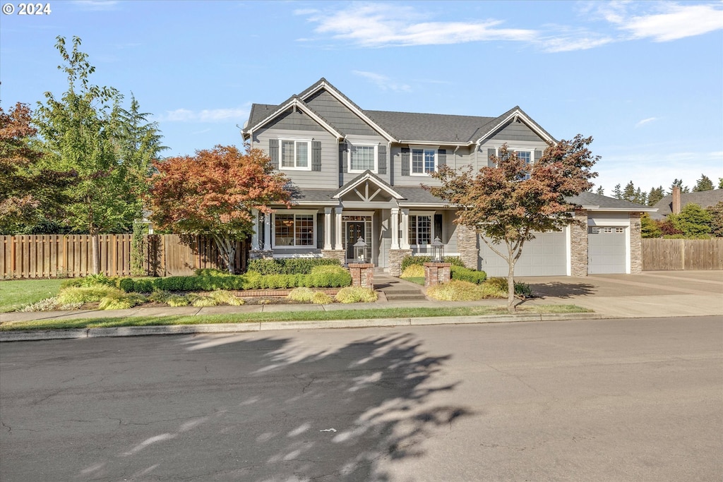 1409 S Maple St, Canby, OR 97013 - craftsman-style house featuring fence, a garage, and concrete driveway