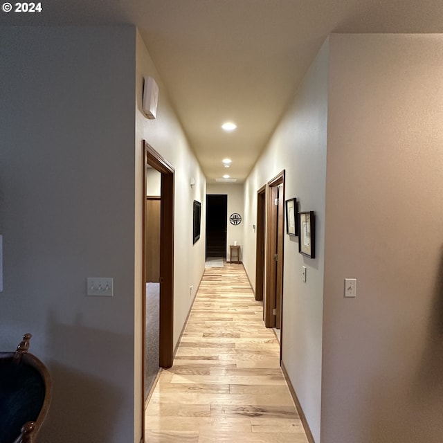 81890 S Fork Walla Walla Riv Rd, Milton-Freewater, OR 97862 - hall with light wood-style floors and recessed lighting